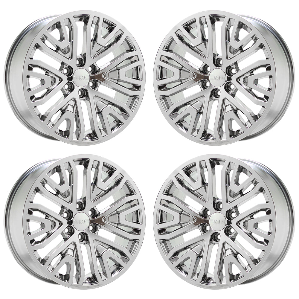 22" Silverado Suburban Tahoe Bright Chrome wheels rims replica set 5906